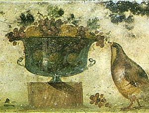 Bird and Fruit fresco